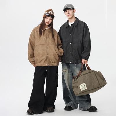 Loose Jackets Outdoor Sportswear Spring and Autumn Jackets Men's and Women's Leather Jackets