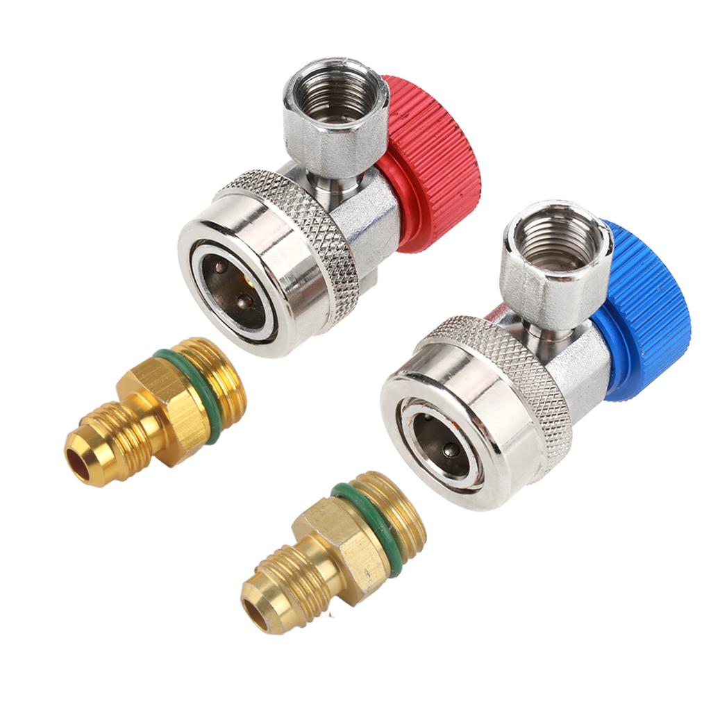 R134 A C Low High Quick Connector Air Conditioning Coupler Adapter with Cap