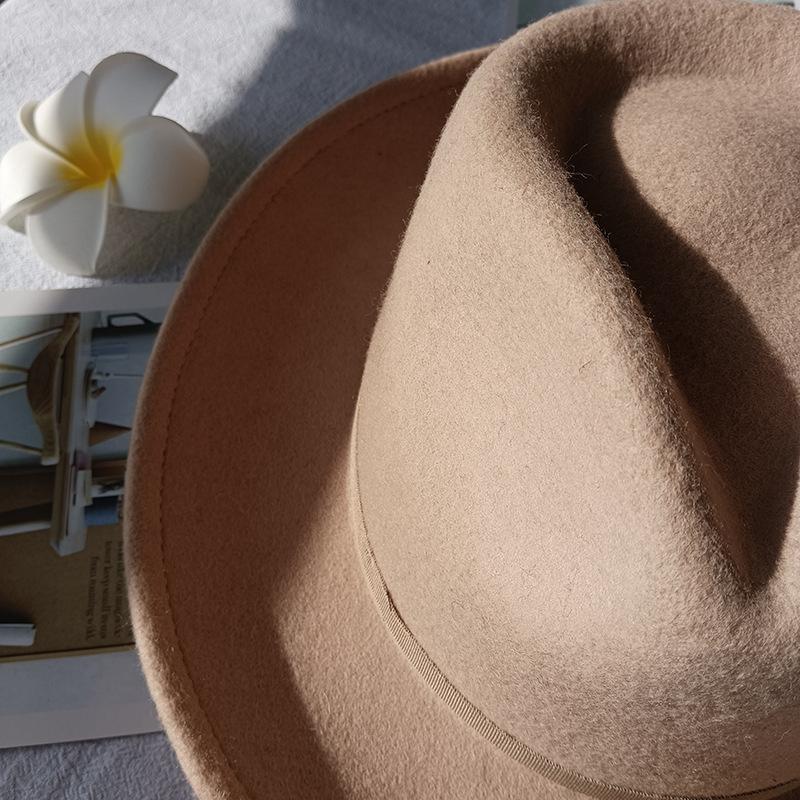 Direct Top Hat, Teardrop Top Wool Top Hat, Fashionable Versatile Felt Hat