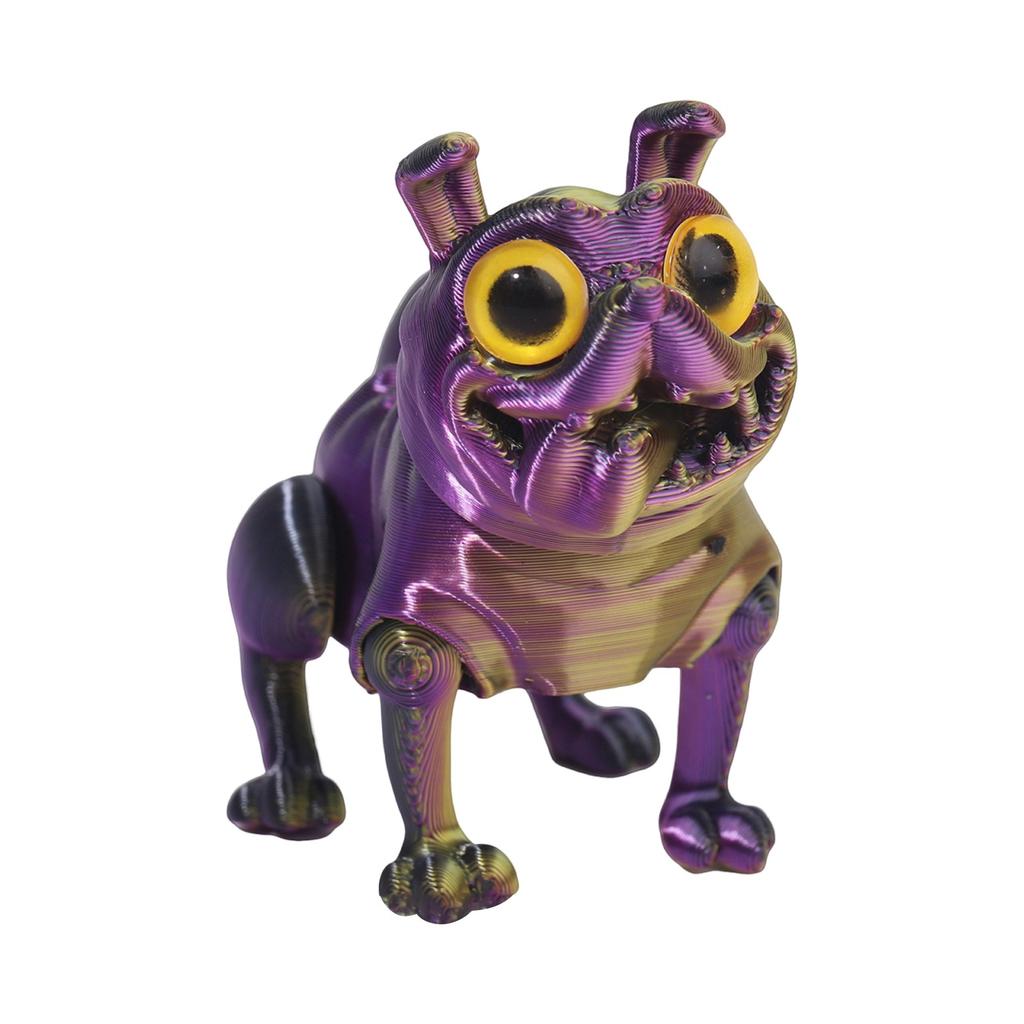 3D Printed Multi-color Puppy Crafts Ornaments Gifts Creative Hand-made Animal Joint Activity Model