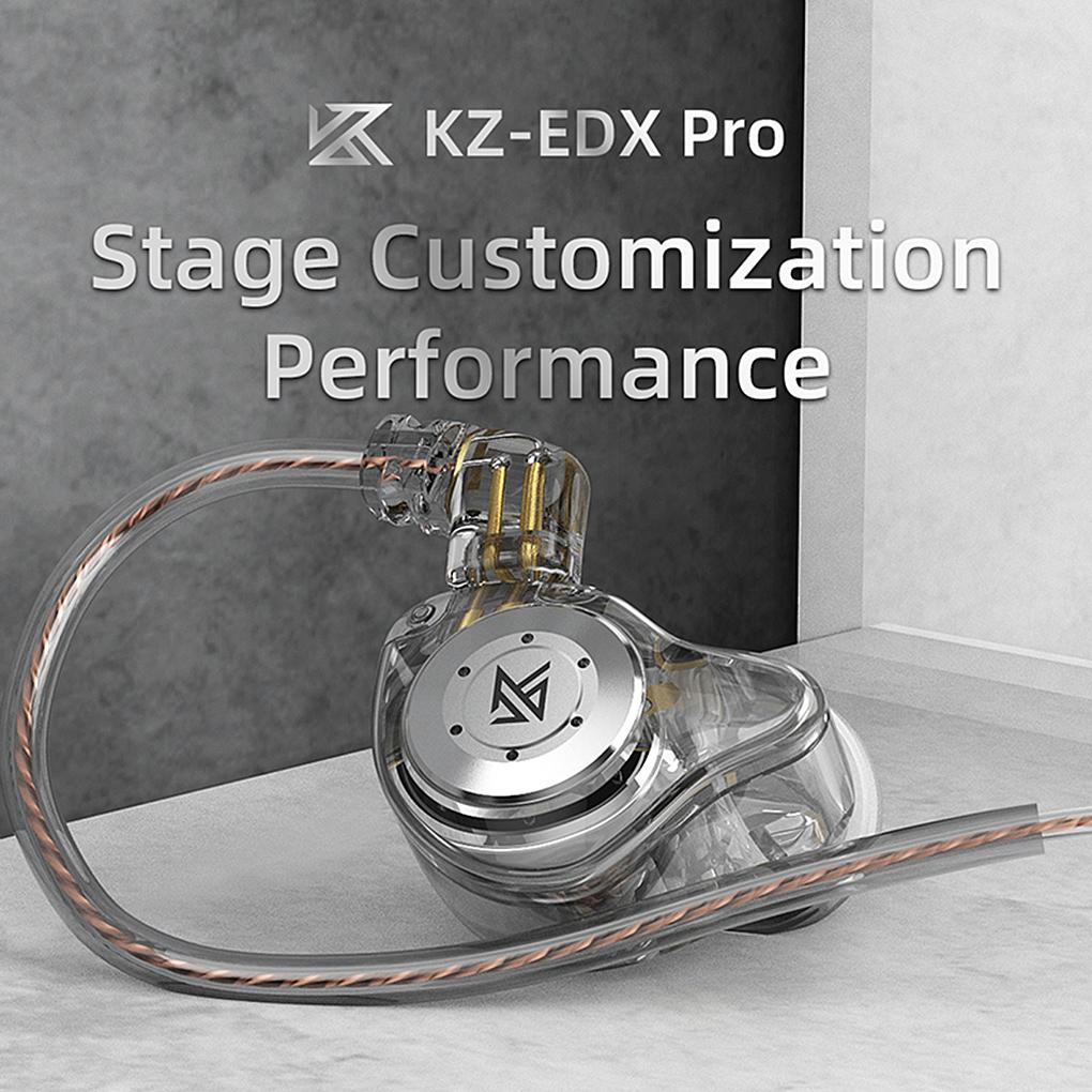 KZ EDX PRO Earphone With Earphone Bag 10mm Dual Magnetic Circuit Dynamic Drive HIFI Music Earbud Sport Noise Cancelling Headset