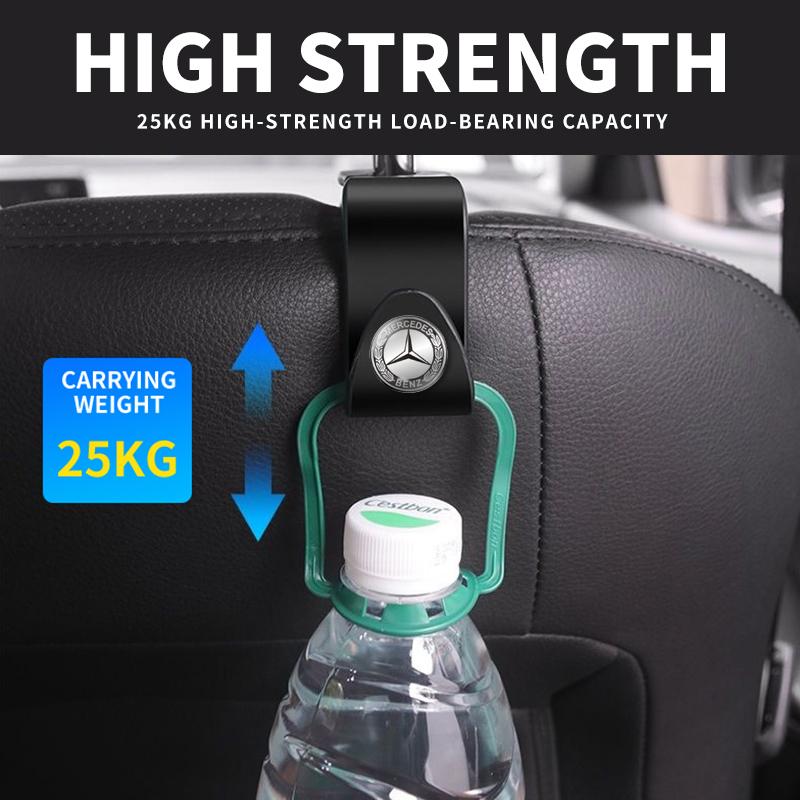 2Pcs Portable Car Seat Back Hooks Storage Accessories For Mercedes Benz AMG W206 W204 W205 W212 W213 W221 W222 W223 W251 W464