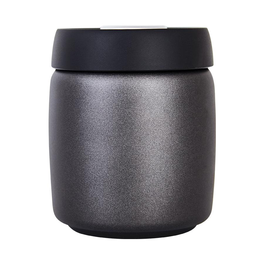 Press-Type Vacuum Sealed Coffee Storage Can, 304 Stainless Steel, Light-Blocking, Low Oxygen Fresh-Keeping