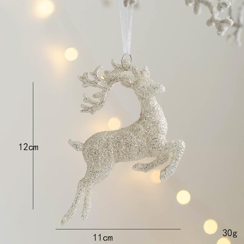 2025 New Year Christmas Ornaments DIY Gift Christmas Tree Elk Pendant Hanging Decorations for Home Christmas Kids Gifts natale