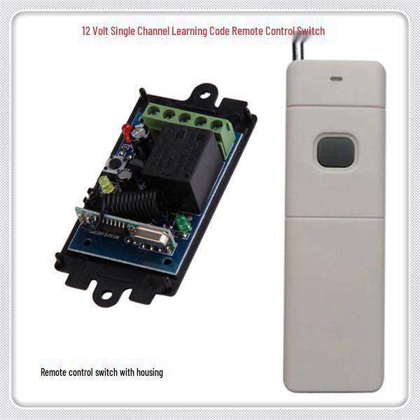 DC 12V Single Channel Long-Distance Momentary Remote Control Switch with Learning Code Single Channel Remote Switch