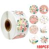 100-500pcs Round Thank You Stickers for Envelope Seal Labels Gift Packaging Decor Birthday Party Scrapbooking Stationery Sticker