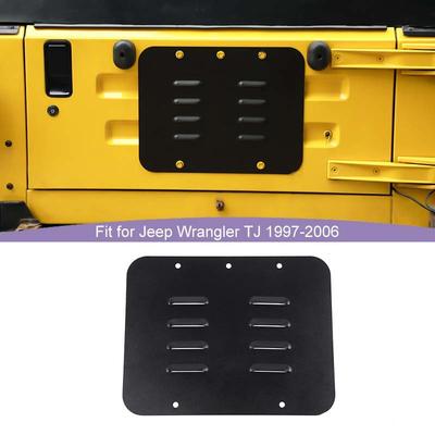 Spare Tire Carrier Filler Plate Tailgate Plug Vent Plate Cover For Jeep Wrangler TJ 1997-2006 Exterior Accessories