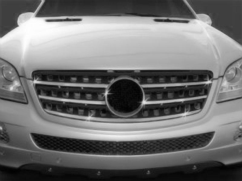 

Накладка на решітку (5 шт, нерж.) Carmos - Турецька сталь для Mercedes ML W164