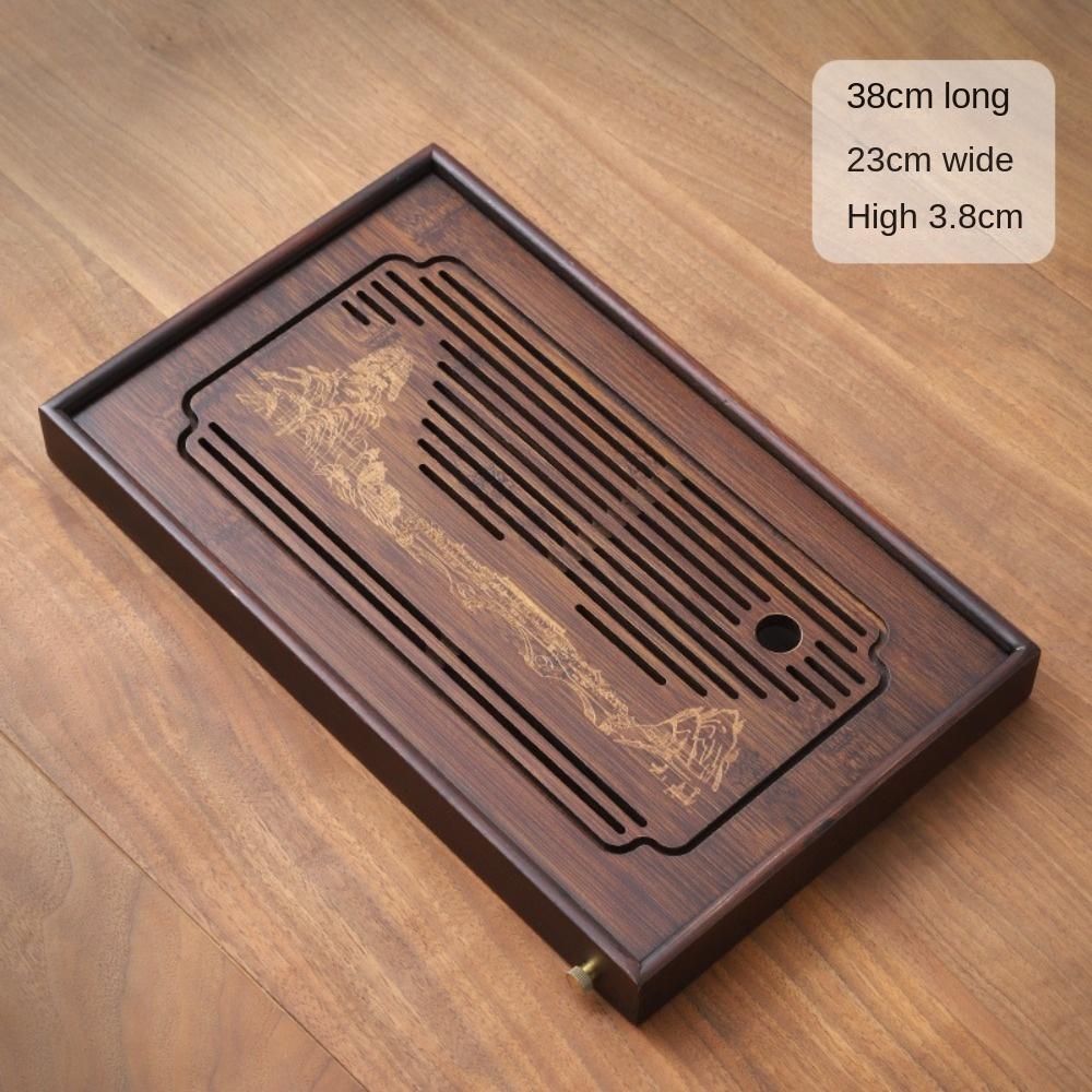 Bambusový čajový podnos Přenosná čajová souprava Kung Fu Domácí čajový stolek