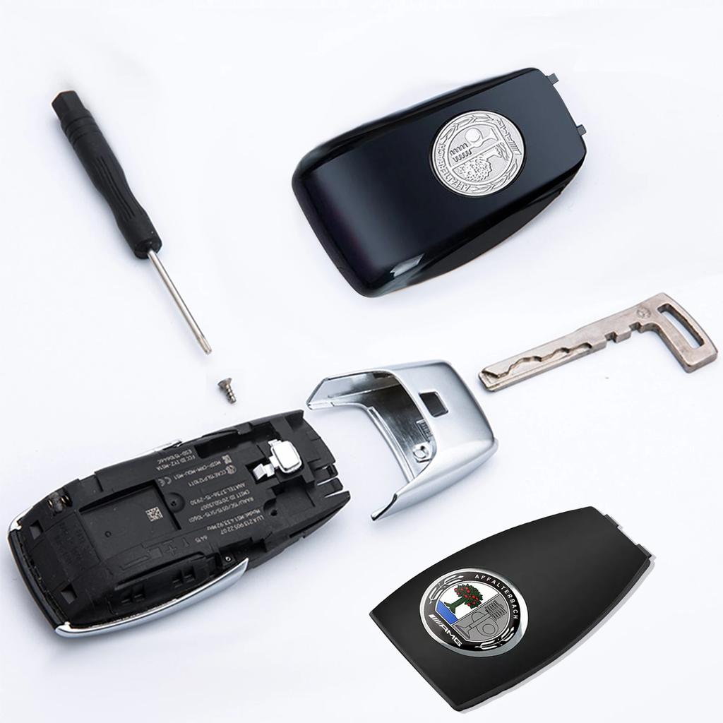 Autoaufkleber für Mercedes-Benz AMG W210 W212 W202 W205 W207 E63 AMG GT GLS G63 Apfelbaum Schlüsselhülle Abdeckung A-Klasse C-Klasse E-Klasse