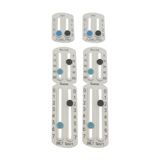 

Теннисный счетчик для ракеток, падела, портативный счетчик для пиклбола, легко монтируемый, маленькое табло, счетчик для записи очков, сетов 2pcs