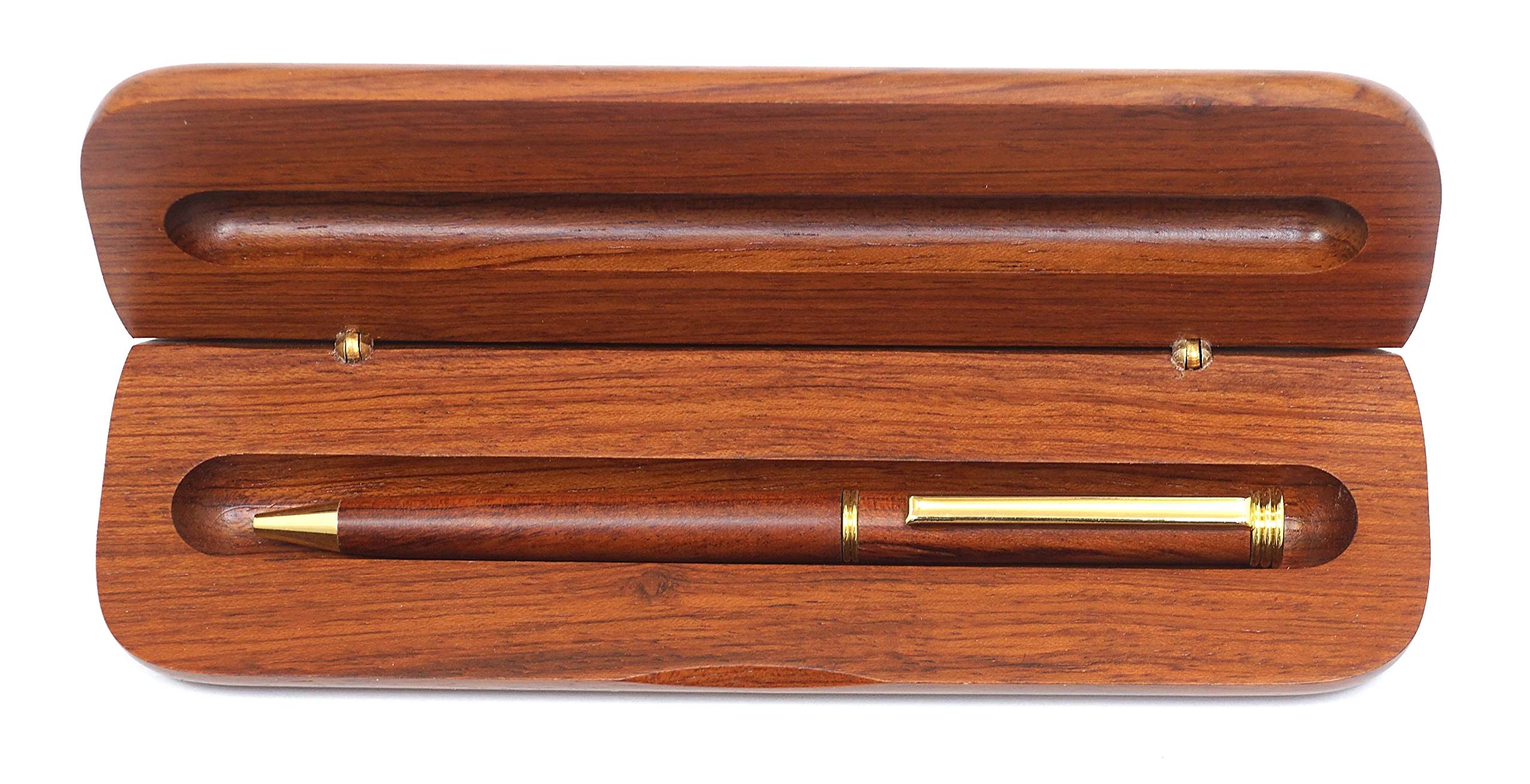 

Takizawa 502 Rotating Ballpoint Pen with a Precious Rosewood Barrel in a Wooden Case of (Pack 1) QZL-502-1