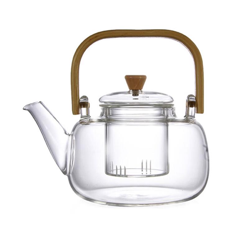 GOWKE High Borosilicate Glass Flower Teapot