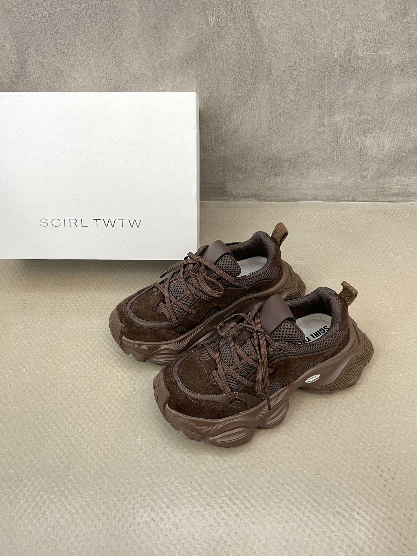 

SGIRL TWTW Корейская платформа Папины кроссовки - Осенние сетчатые дышащие повседневные кроссовки 38