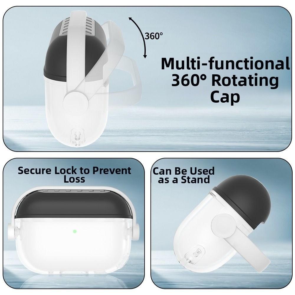 with Hook Headphones Box Cover Silicone Protective Shell for AirPods Pro 3 Accessories