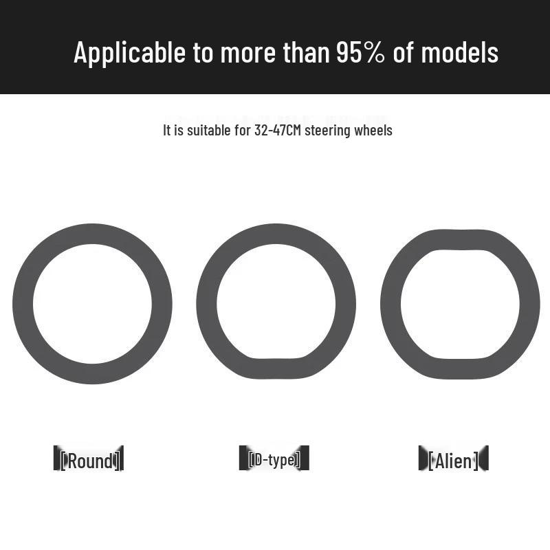 

Универсальный силиконовый чехол на руль: Ультратонкий, Влагоотводящий, Нескользящий, Для всесезонного использования Universal 32-47cm