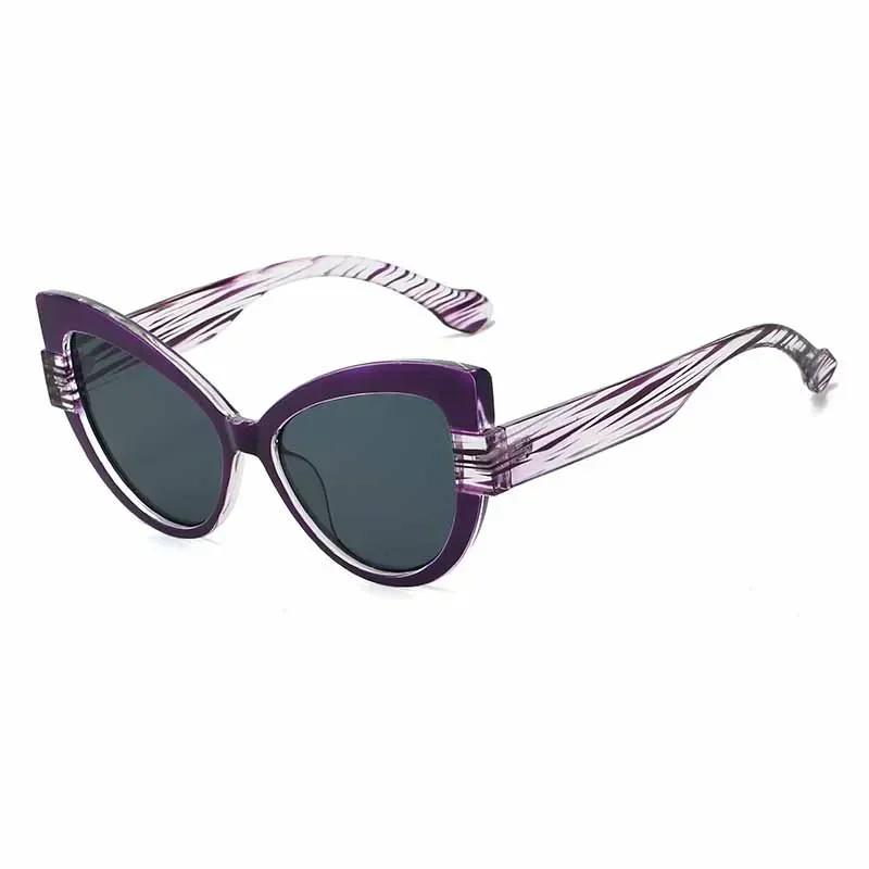 New Vintage Oversized Cat Eye Presbyopia Sunglasses for Women Stylish Personalized UV Resistant Far Sight Eyeglasses Diopter