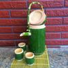 Handmade Bamboo Tea Set: Teapot & 3 Tea Cups