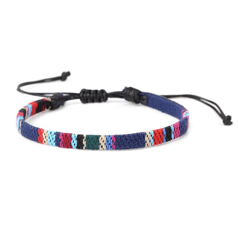 Bohemian Handmade Couple Bracelets Men Charms Weave Adjustable Bracelets for Women Friendship Summer Beach Surfing Boho Jewelry