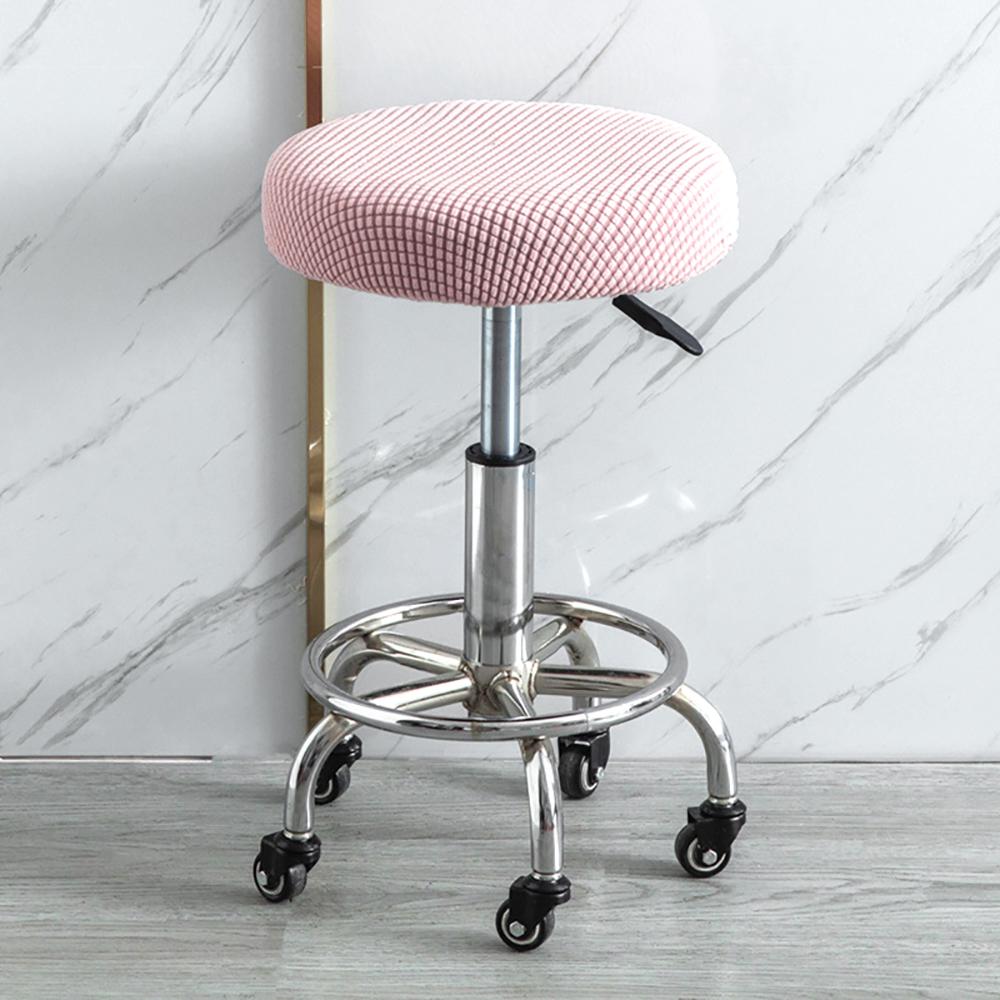 Samt Elastisch Rund Stuhl Barhocker Abdeckung Überwurf Schutz Stretch Modern Schmutzabweisend Universal Hocker Abdeckung