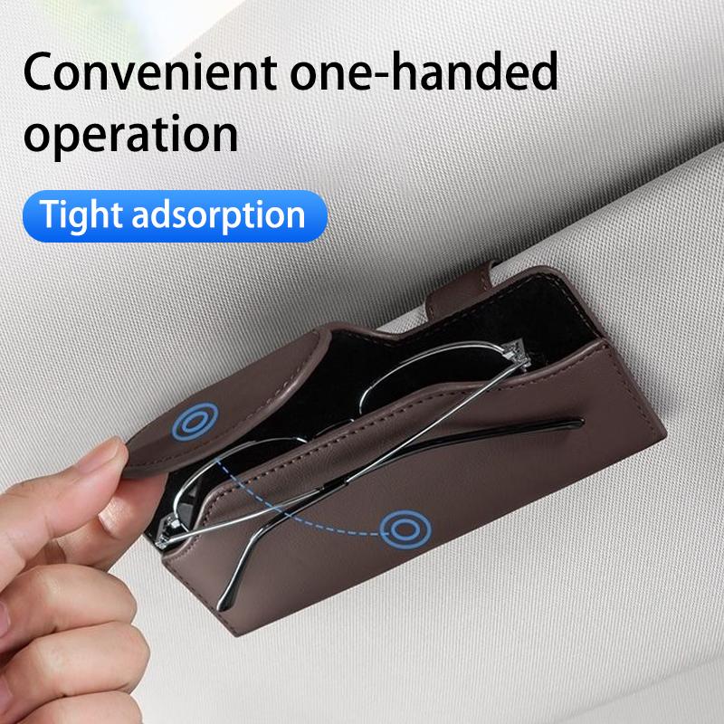 Car Sun Visor Glasses Clip Multifunctional Case Glasses Holder For Porsche 911 Cayenne Panamera Macan Boxster Carrera-GT 928 944