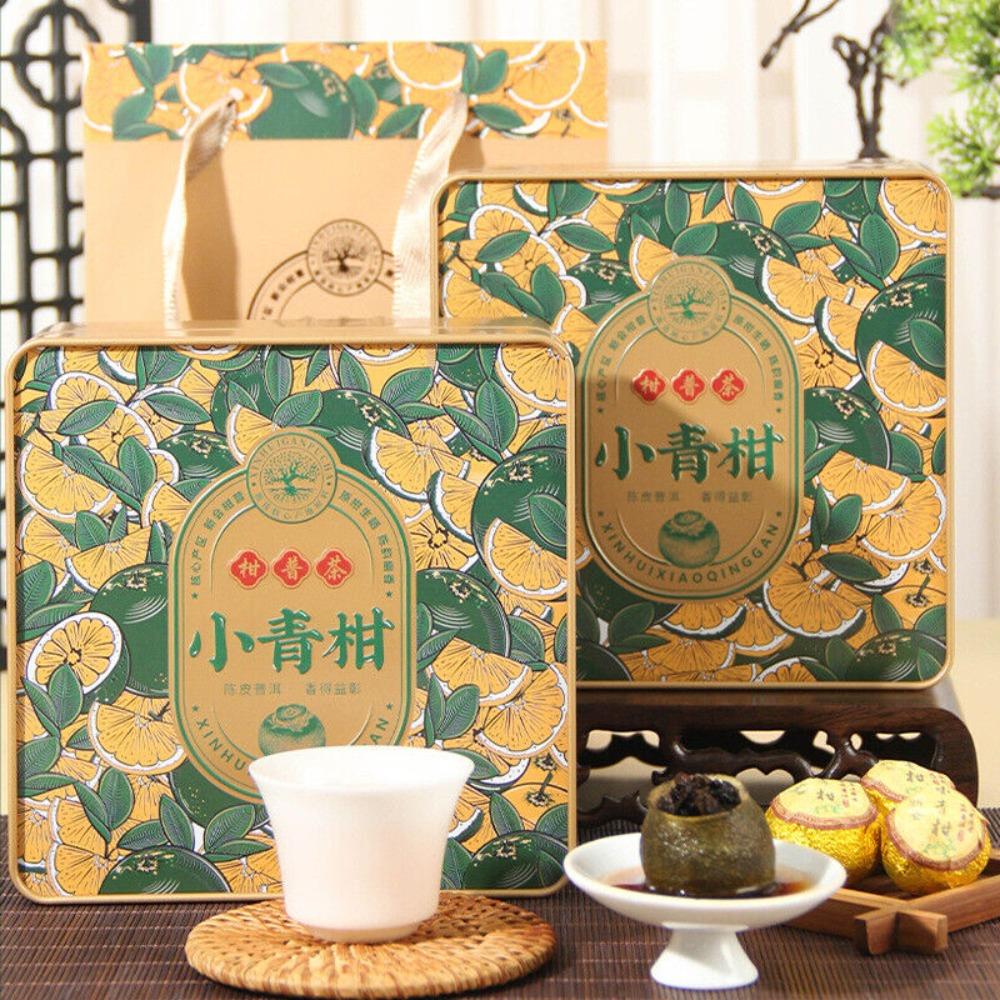 

Authentic Mini Qinggan Pu er - Aged Citrus Peel Tea, Boxed 200g