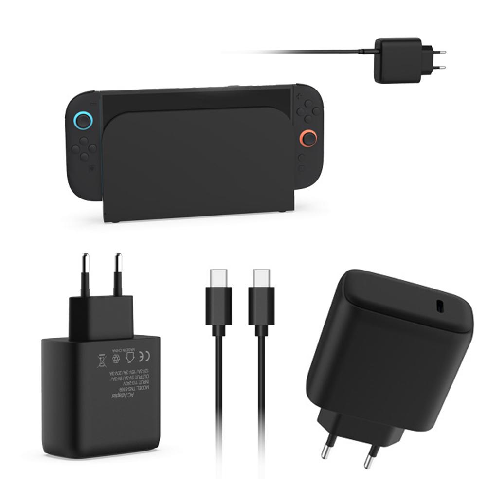 60W AC Adapter Power Supply with USB C Cable for Nintendo Switch2 Accessories Wall Charger Type C Charger for Switch/OLED