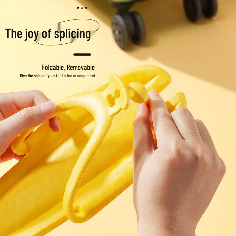 Přenosné protiskluzové skládací cestovní žabky na pláž, do hotelu a do sprchy