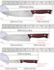 3PCS Professional Japanese Chef Knife Set Fish Fruit Santoku Knife Butcher Boning Meat Cleaver Kitchen Knife
