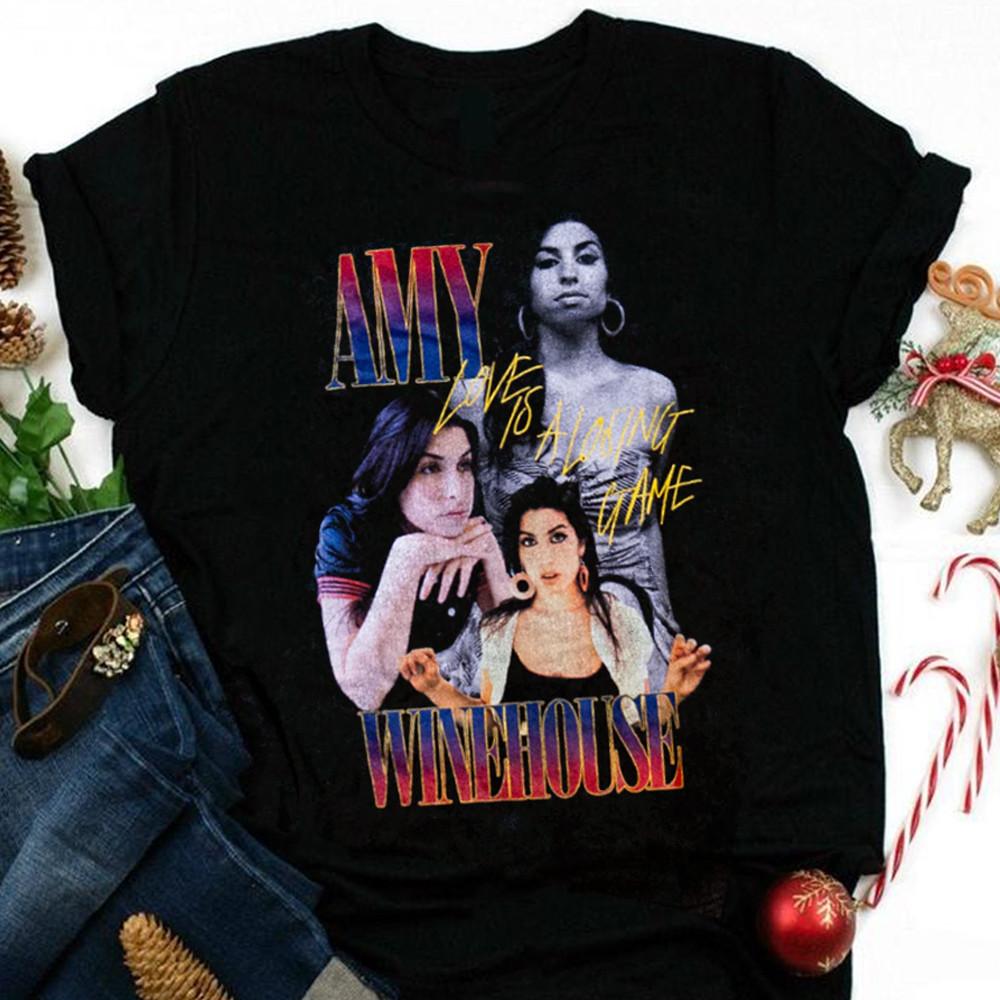 Amy Winehouse Love is Losing TShirt Rose  S234XL Shirt Unisex T-Shirt S