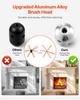 Chimney Sweep Kit, 7m Maximum Extendable Length Chimney Brush, Chimneys Cleaning Kit with Bristle Replacements & Goggles, 90° Bendable Fireplace