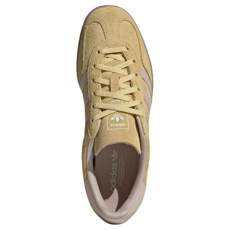 adidas Originals GAZELLE INDOOR Unisex Retro Trainers Resin Yellow IH9220