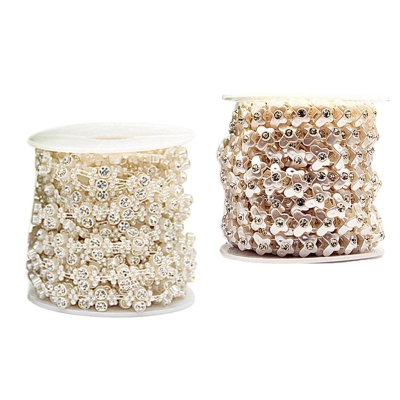 Pearls Beads String Chain Garland Artificial Pearls Beads Chain Garland String for Party Wedding Home Decoration