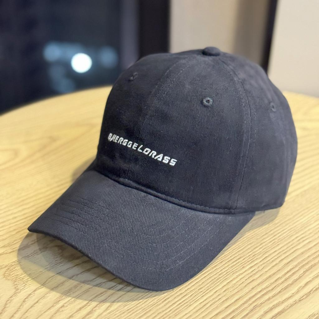 New Autumn Letter Embroidered Soft Top Brushed Cotton Baseball Cap for Men Korean Style Couple's Face Showing Small Peaked Cap for Women