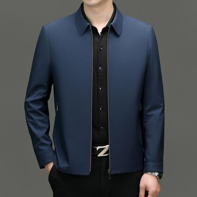 Spring and Autumn Thin Business Jacket Men's Lapel Versatile Jacket Men's Casual Men's Jacket
