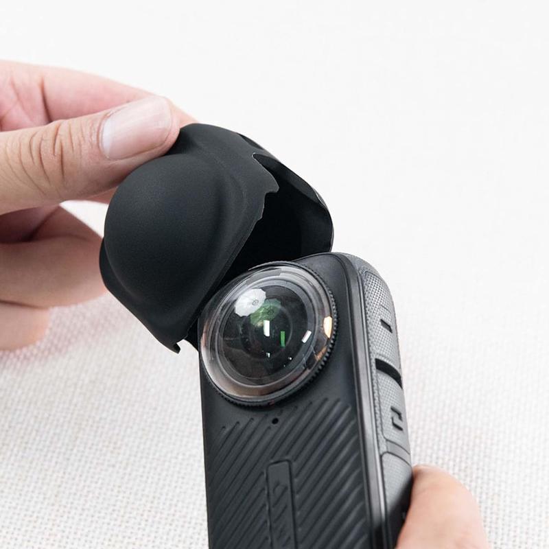 Silicone Lens Cap for Insta360 X5 X4 Protector Cover Lens Protective Case Anti-scratch for insta360 x4/x5 Camera Accessories