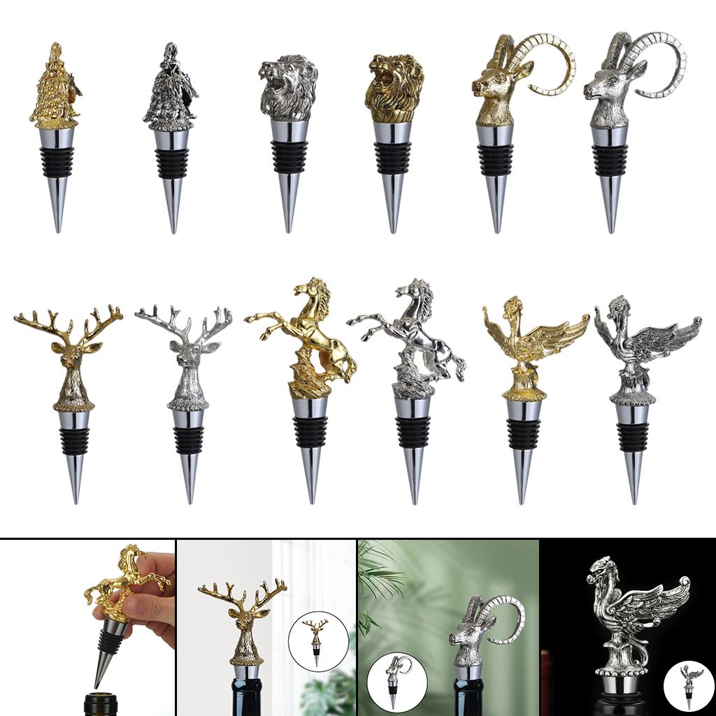 Animal Bottle Stopper Storage Barware Zinc Alloy for Party Wedding Champagne Beverage