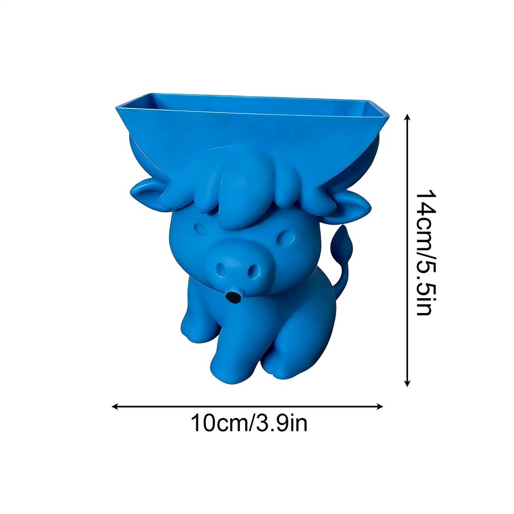 Kitchen Sponge Holder With Drainage Cow Cute Decor Sponge Holder For Kitchen Sink For Home Apartment Dorm Farmhouse RV Bathroom