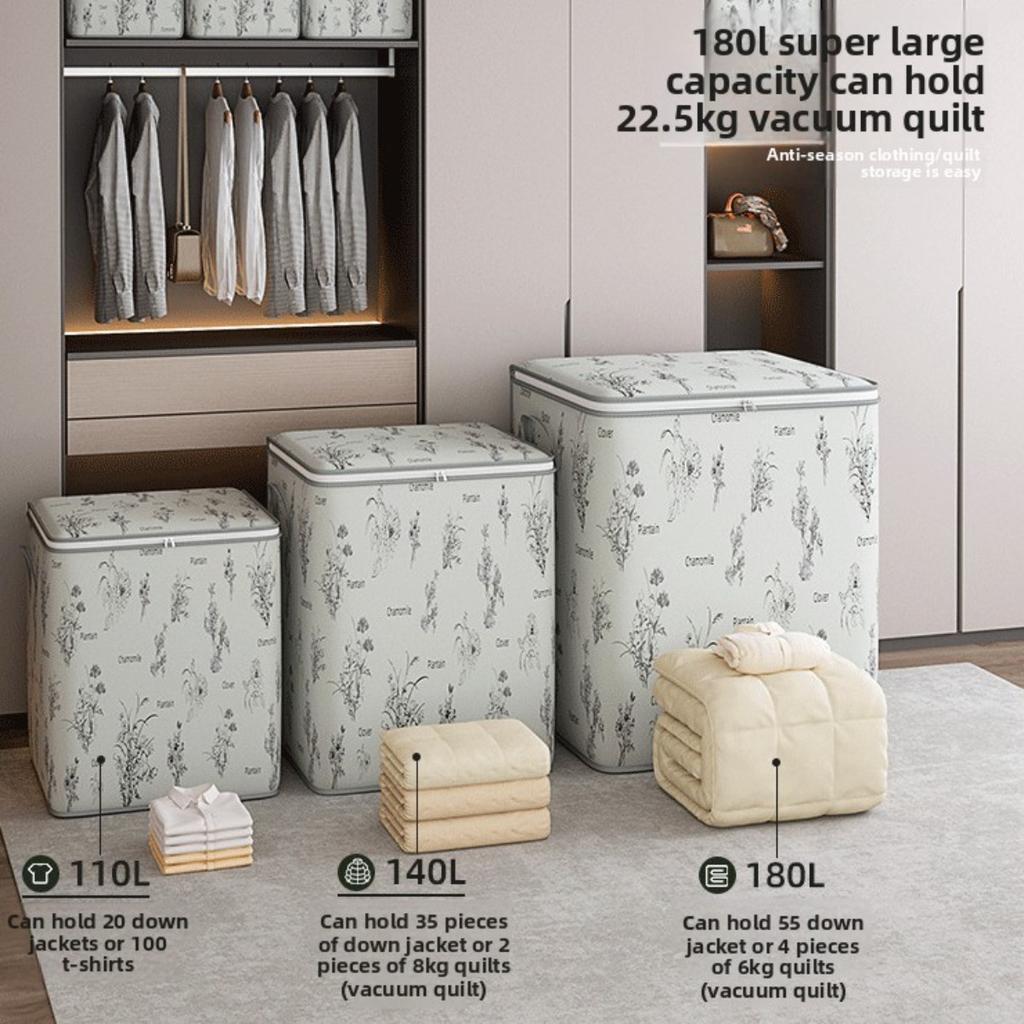 Clothing Storage Box, Household Large Capacity Clothing Sorting Box, Cotton Quilt Storage Bag, Moving Packing Bag