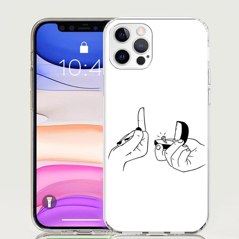 Middle Finger Phone Case for Apple iPhone 17 Air 16 15 Plus 14 + 13 Mini 12 11 Pro Max 7 8 SE 16Max Soft Shell Cover Coque 17 Ai