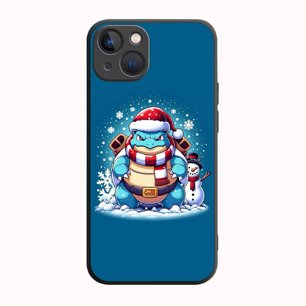 B-74 Christmas Pokemon Black Case for OPPO A5 A9 A15 A16 A55 A94 A95 A96 Reno 6 7 8 10 5G Realme 7I 8I C30 C31 VIVO V23E V25 V27 Pro Y20S Y17S