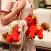 1Pcs  Year Mascot Horse Plush Toys 15/20/30Cm Red Lucky Horse Plush Toy Pony Doll Decor Festival Gift Kid Gift