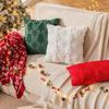 Christmas Pillowcase Plush Snowflake Christmas Tree Embroidered Living Room Sofa Cushion Festive Party Decoration Pillowcase