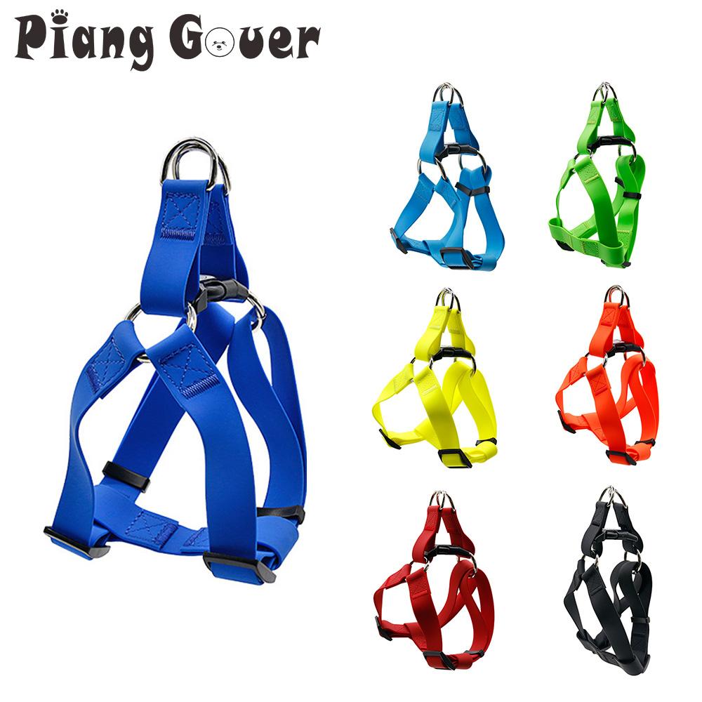 PVC Dog Harness Vest Outdoor Pet Harness Chest Strap for Small Medium Large Dog Waterproof