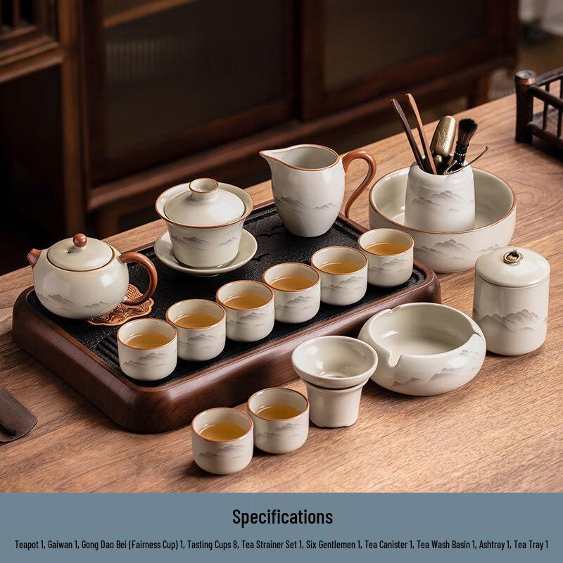 Chaxun Porcelain Ru Kiln Kung Fu Tea Set