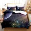 Set Letto Pianeti Singolo Gemello Matrimoniale Queen King Size Set Letto Adulto Bambino Camera da Letto Set Copripiumino universo spazio esterno Letto