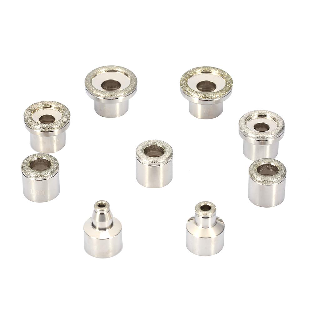 9Pcs Replacement Diamond Microdermabrasion Dermabrasion Tips Stainless Steel Filter Set