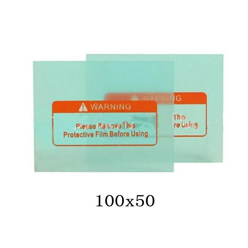 

10 сменных прозрачных сварочных крышек для ПК, защитная пластина для линз для сварочного шлема 100*50mm