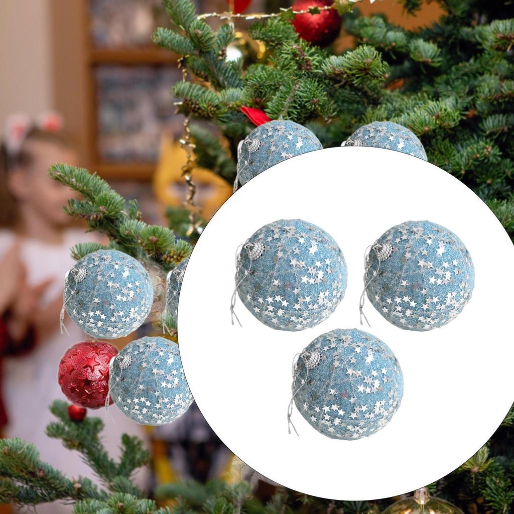 3 Pack of Christmas Tree Ornaments, Decorative Baubles for Indoor and Outdoor Use