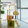 Multifunctional Cat Tree: Climbing Frame, Bed, Scratching Post, Jumping Platform, Large Villa, Capsule, Space-Saving